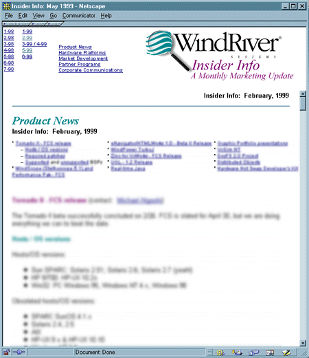 Wind River Insider Info