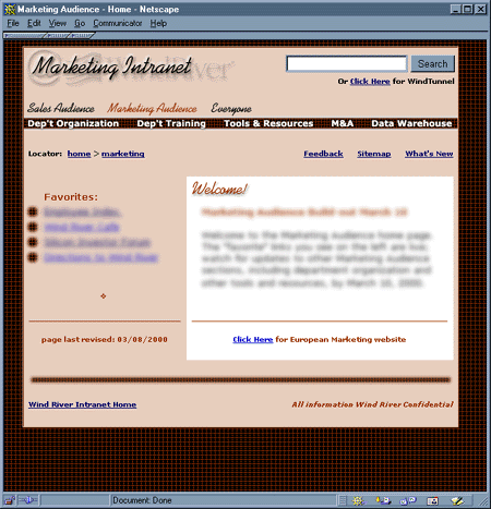 Wind River Marketing 2.0 Marketing Audience
